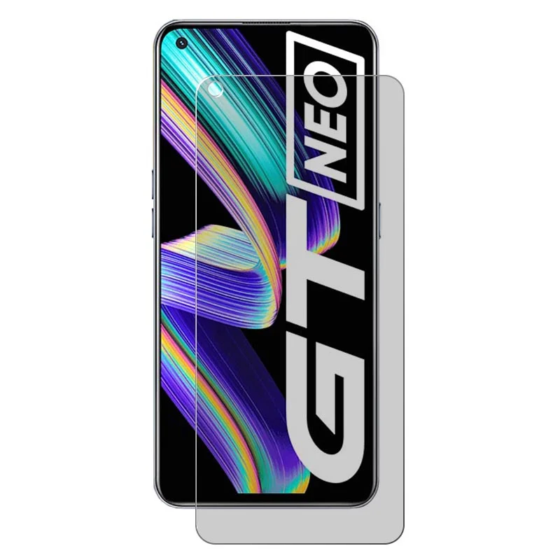 Anti Spy Privacy Glass Case - Anti-spy tempered glass case for realme