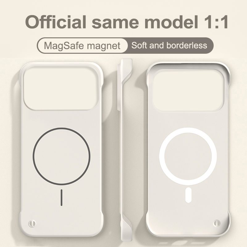 Ultra Thin Frameless Phone Cover - Ultra Thin Soft Feeling Matte Magnetic
