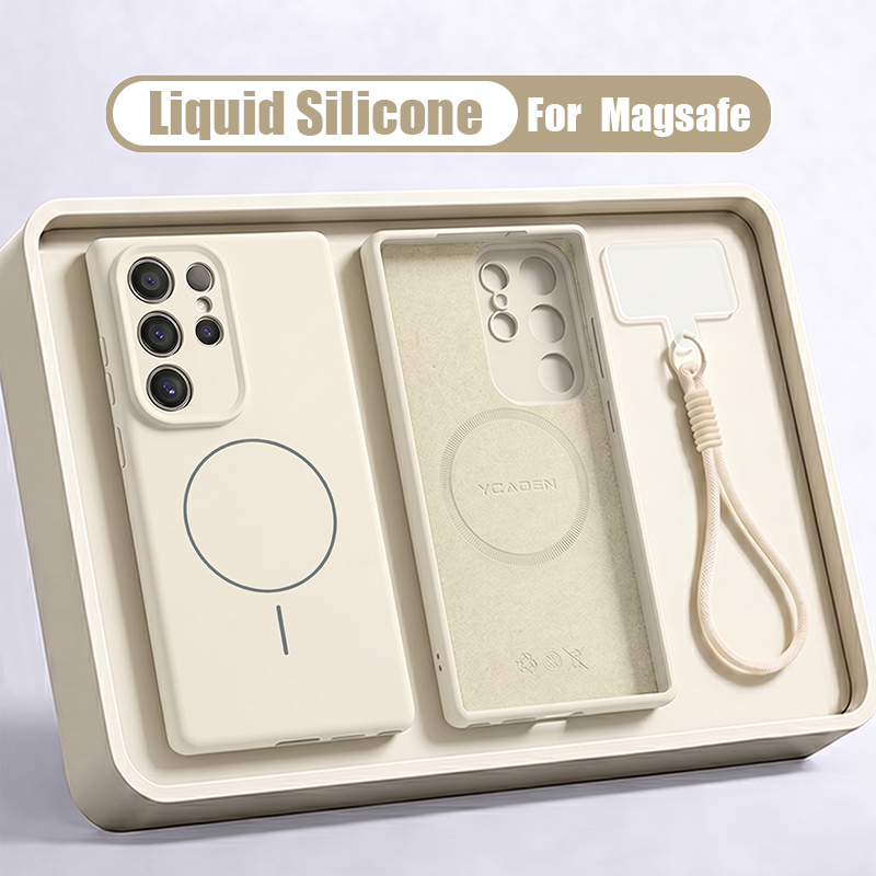 Liquid Silicone Magnetic Phone Case - Liquid Silicone Magnetic Lanyard Phone Case
