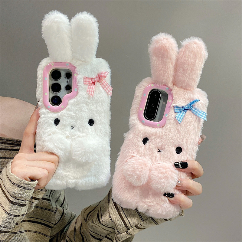 Phone Cases - Koren 3D Cartoon Bowknot Rabbit Ears