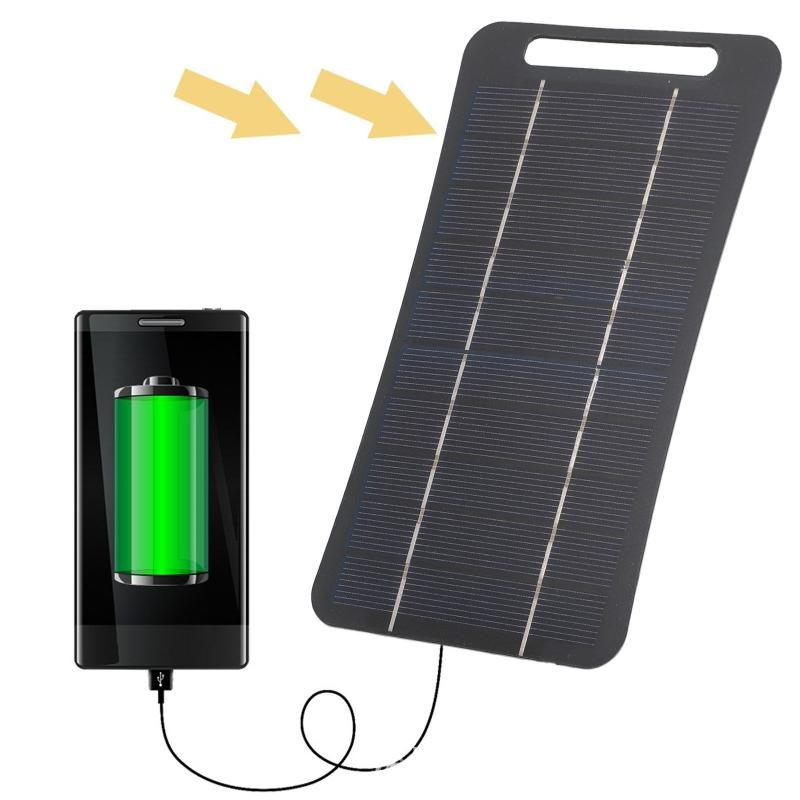 Power Banks - 2W Solar Charger Portable W/USB-C Fast