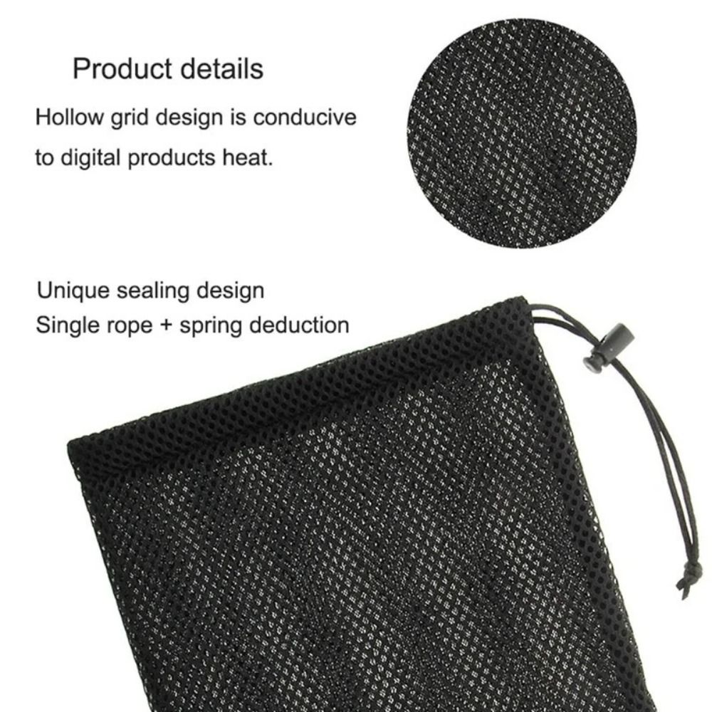 Earphones - Portable Multi-Functional Drawstring Storage Bag Mesh