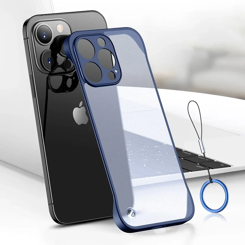 Ultra Thin Frameless Phone Cover - For Iphone 16 15 14 Pro