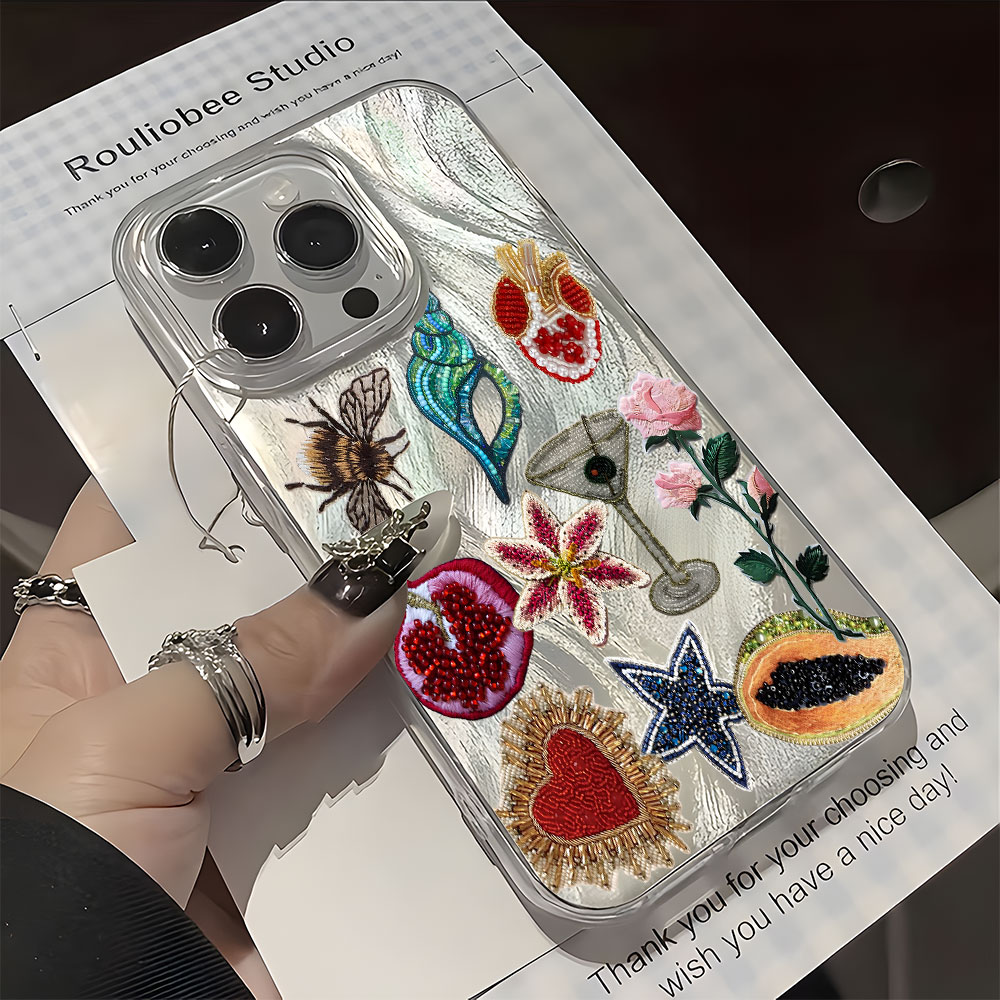 Vintage Floral Pattern Soft Case - Vintage Flowers Collage Pattern Phone Case
