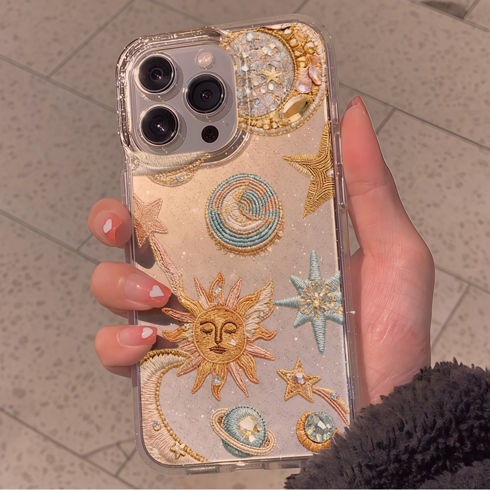 Creativity Stars Moon Clear Gl - Clear Shockproof Bumper Case ulasan dan harga