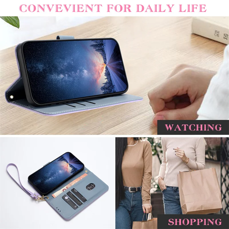 Flip Leather Phone Case For Re - Leather Wallet Card Holder Phone Cover ulasan dan harga