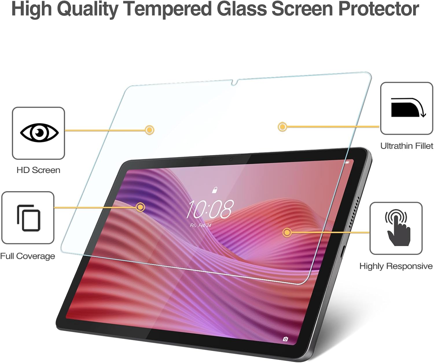 1 PCS 9H Tempered Glass Tablet - Matte Anti Glare Screen Protector ulasan dan harga