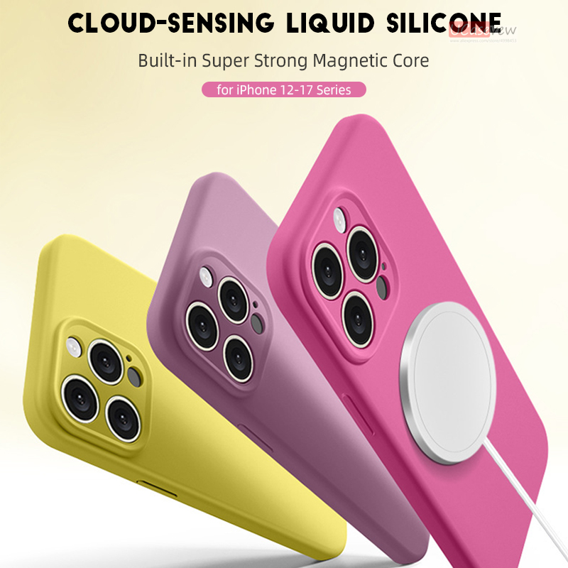 Magnetic Original Liquid Silic - Liquid Silicone Magnetic Phone Case ulasan dan harga