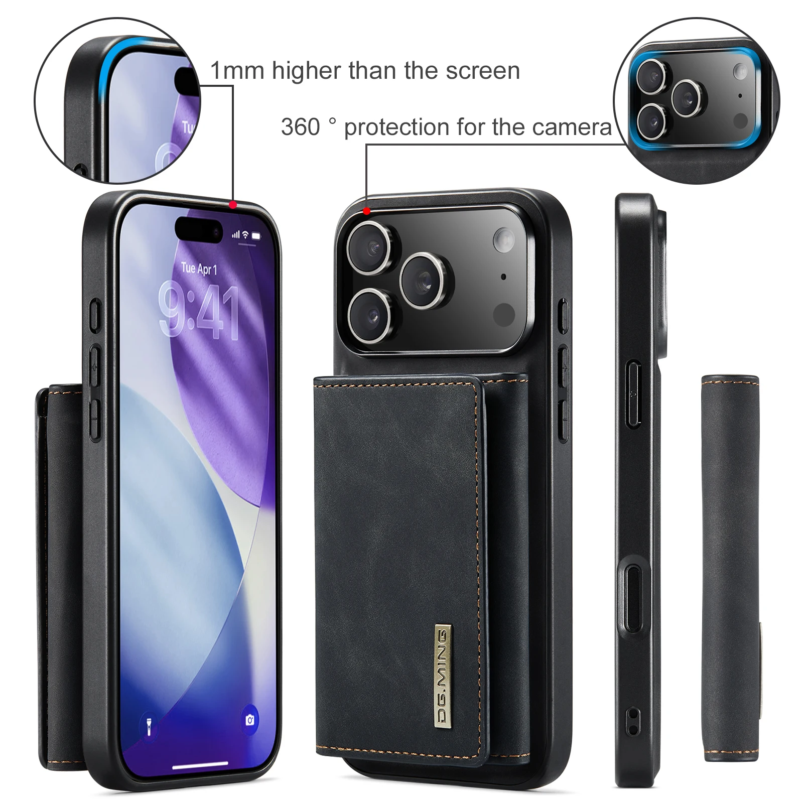For New IPhone 17 Pro Max Air  - Leather Wallet Card Holder Phone Cover ulasan dan harga