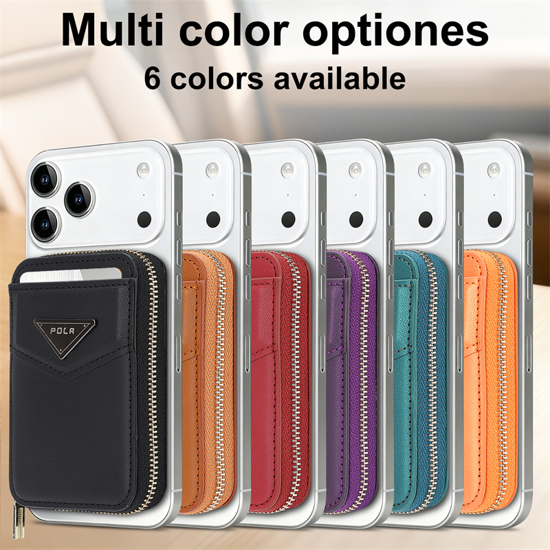 Zipper Wallet Card Holder Case - Leather Wallet Card Holder Phone Cover ulasan dan harga