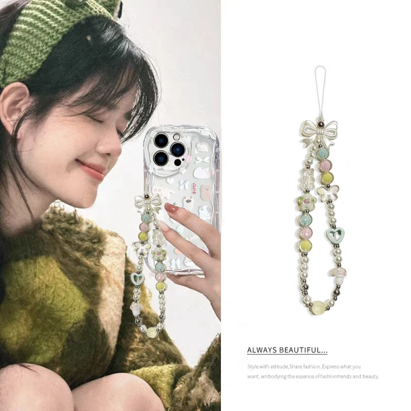 Cute Cat Bow Wrist Chain Case  - Cute Cartoon Wrist Strap Silicone Case ulasan dan harga
