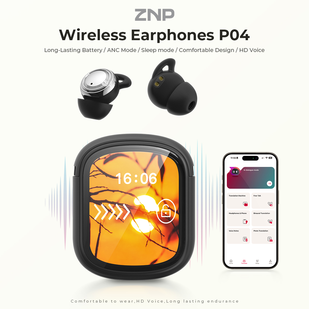ZNP P04 Sleeping Aid Earbuds A - Earphones ulasan dan harga
