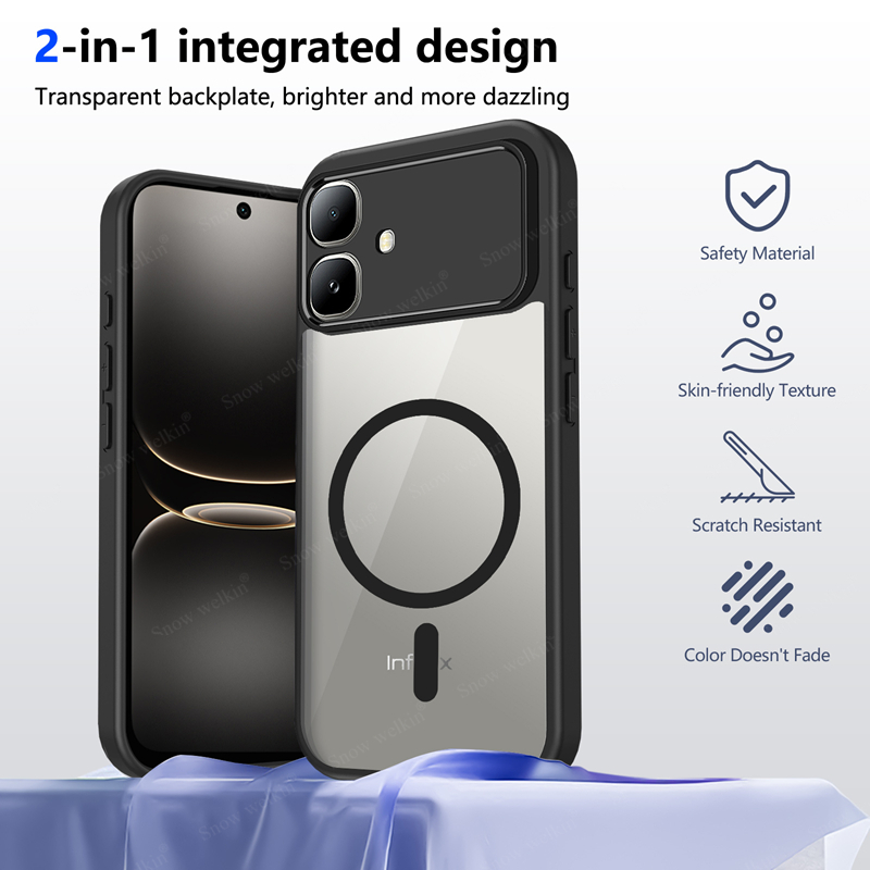 Magnetic Transparent Silicone  - Clear Shockproof Bumper Case ulasan dan harga