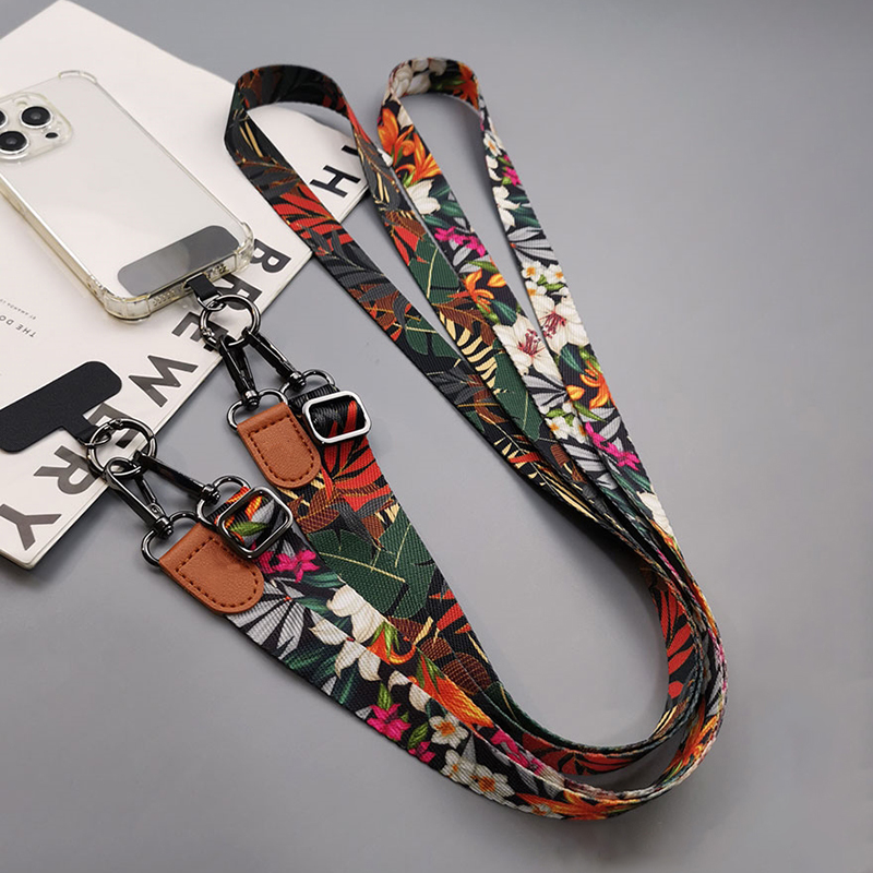 Tropical Pattern Crossbody Cel - Crossbody Lanyard Neck Strap Case ulasan dan harga