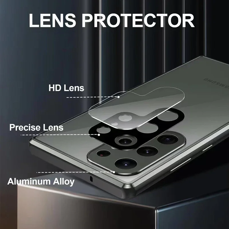 Metal Phone Case Double sided  - Anti Spy Privacy Glass Case ulasan dan harga