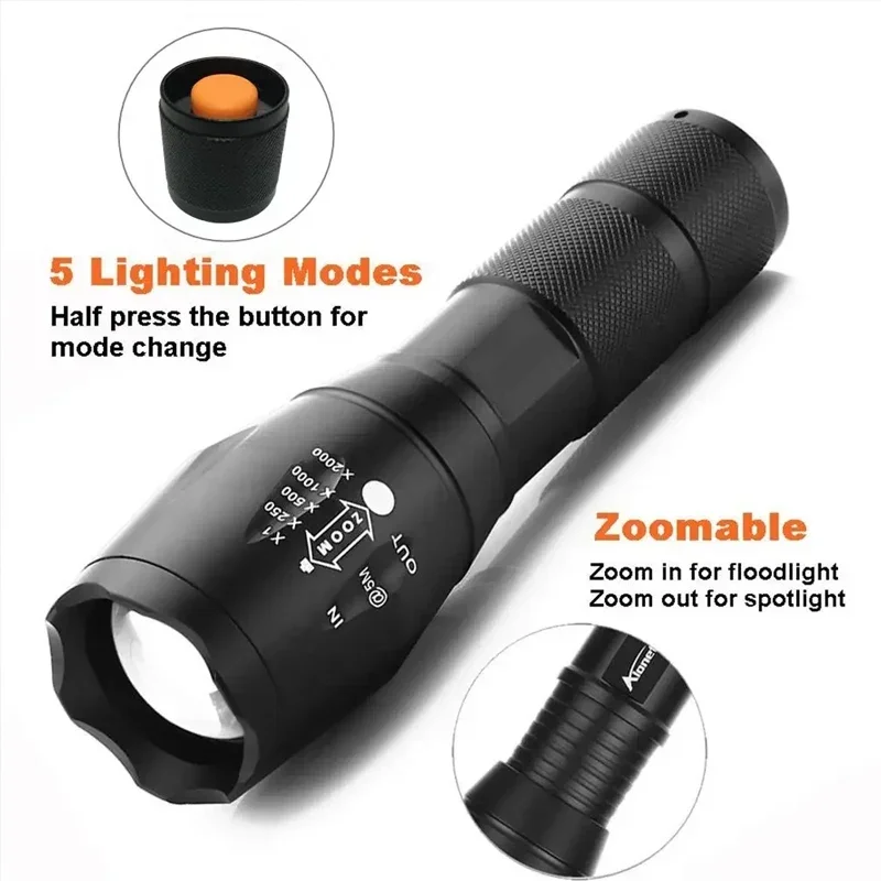 High Power T6 LED Flashlights  - Power Banks ulasan dan harga