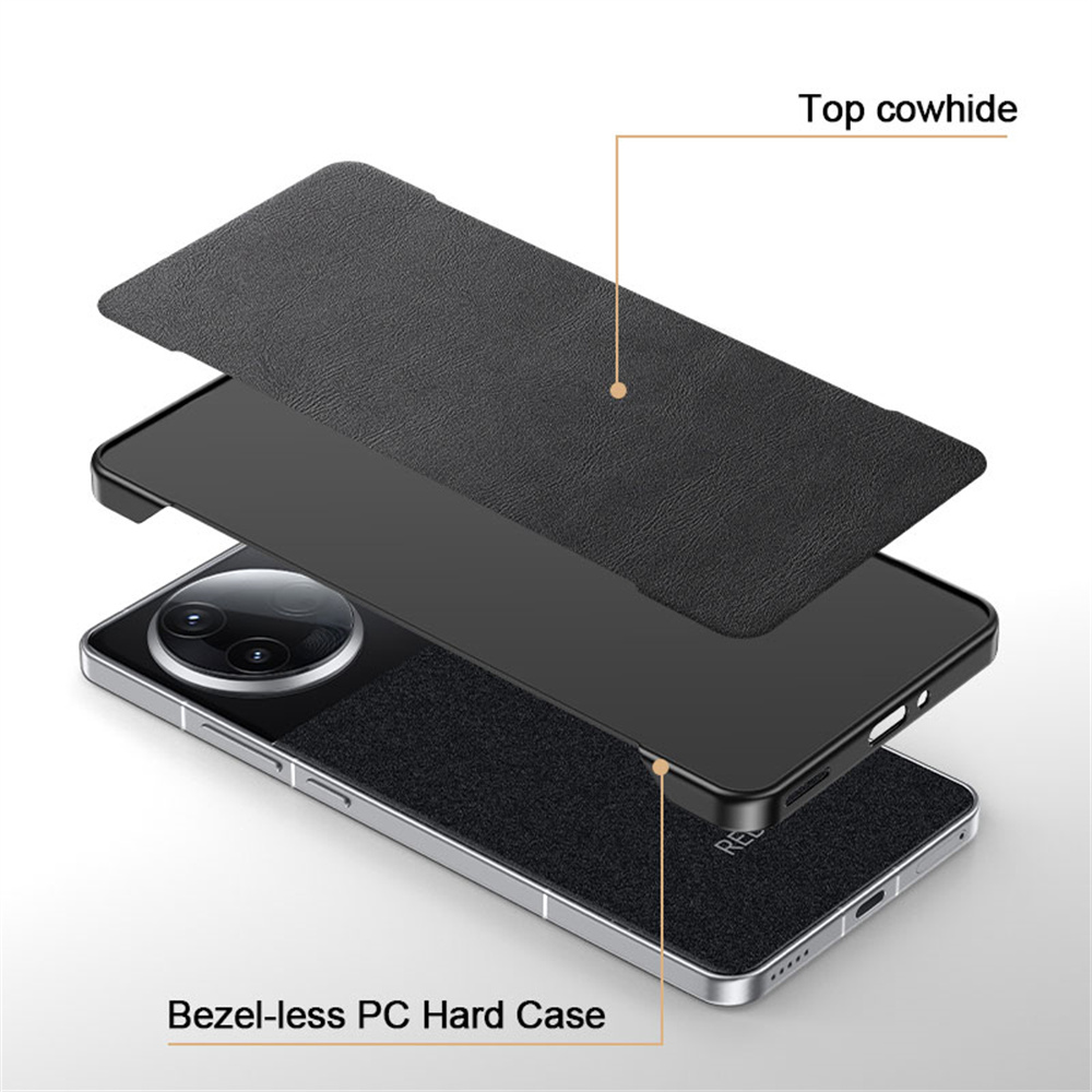 Classic Leather Ultra Thin PC  - Ultra Thin Frameless Phone Cover ulasan dan harga