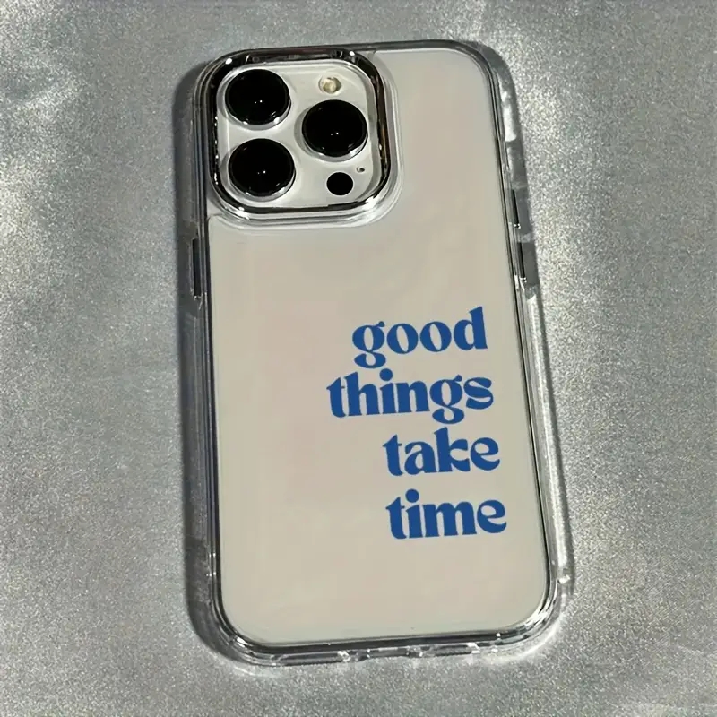 Good Things Take Time Lens Fra - Clear Shockproof Bumper Case ulasan dan harga