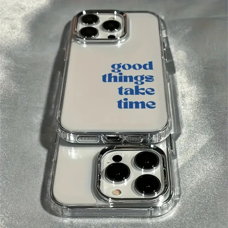 Good Things Take Time Lens Fra - Clear Shockproof Bumper Case ulasan dan harga
