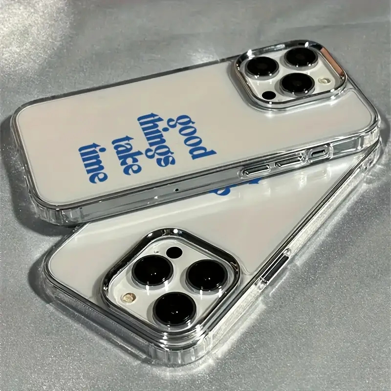 Good Things Take Time Lens Fra - Clear Shockproof Bumper Case ulasan dan harga