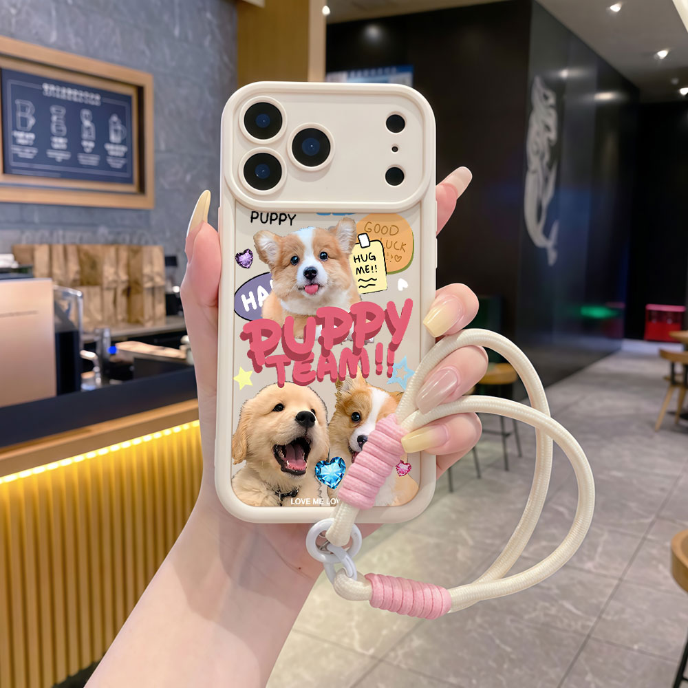 Lanyard Soft Phone Cases For S - Cute Cartoon Wrist Strap Silicone Case ulasan dan harga