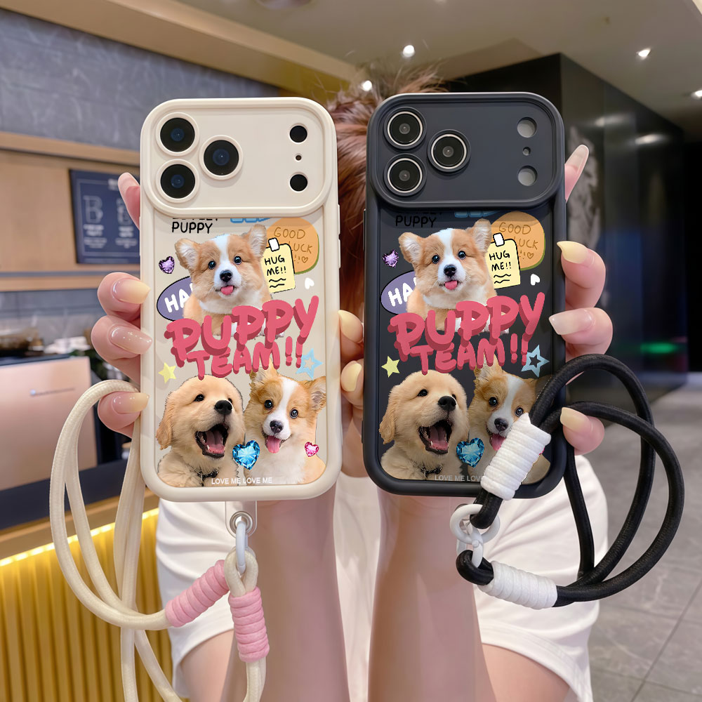 Lanyard Soft Phone Cases For S - Cute Cartoon Wrist Strap Silicone Case ulasan dan harga