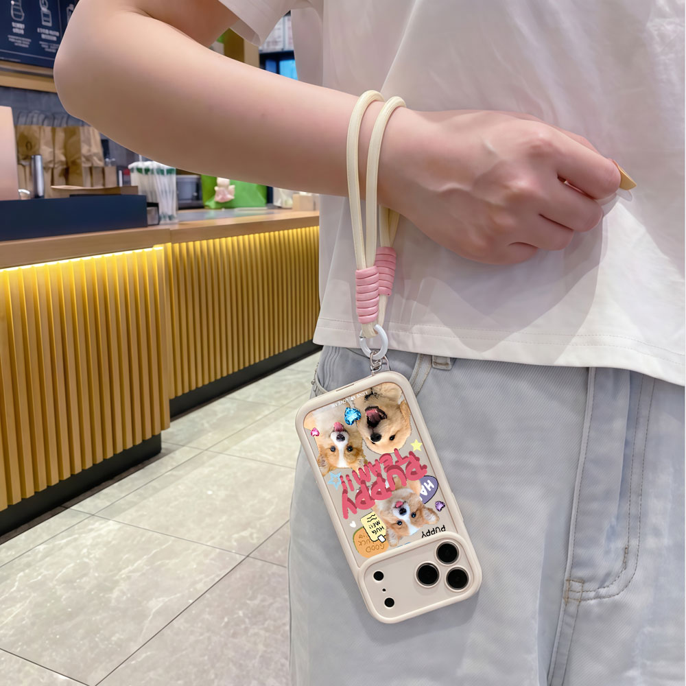 Lanyard Soft Phone Cases For S - Cute Cartoon Wrist Strap Silicone Case ulasan dan harga