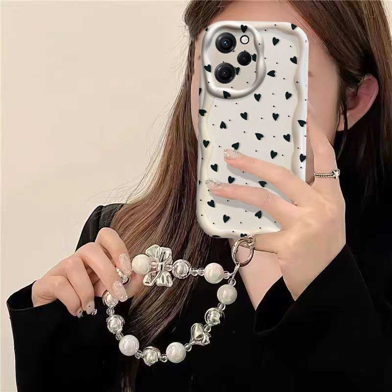 Case For RENO 15 15F 14 PRO 14 - Cute Cartoon Wrist Strap Silicone Case ulasan dan harga