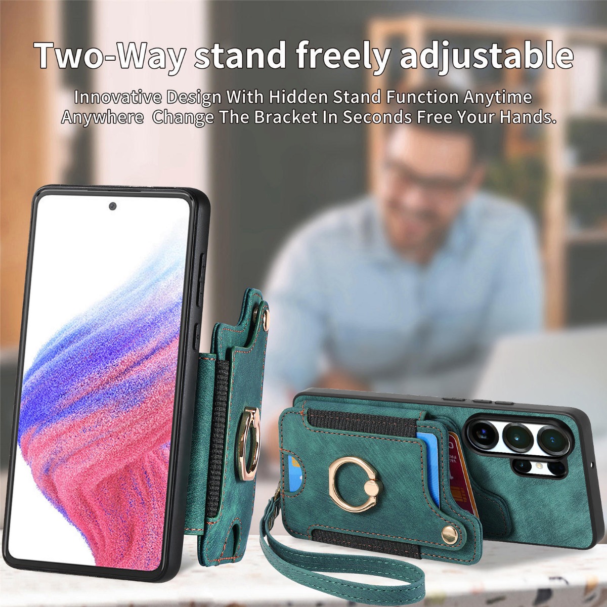 Phone Case for Samsung S26 Ult - Leather Wallet Card Holder Phone Cover ulasan dan harga
