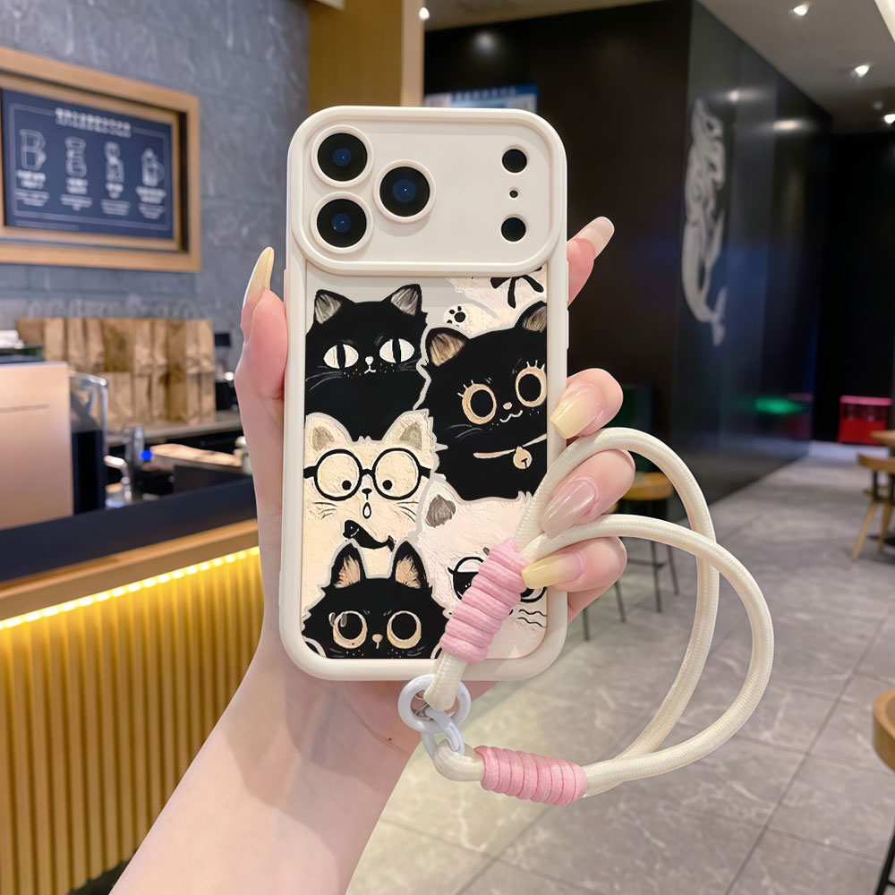 Shockproof Lanyard Cute Cartoo - Cute Cartoon Wrist Strap Silicone Case ulasan dan harga
