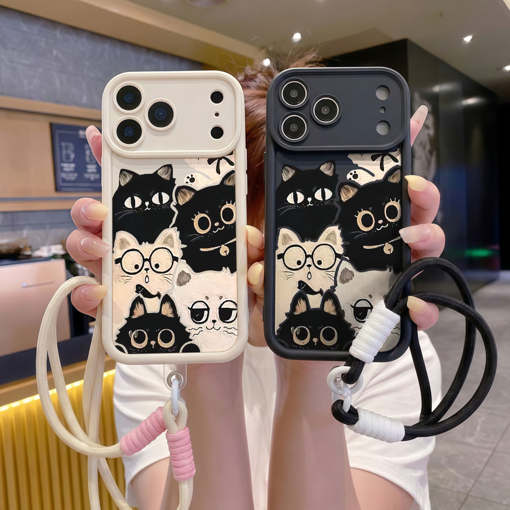 Shockproof Lanyard Cute Cartoo - Cute Cartoon Wrist Strap Silicone Case ulasan dan harga