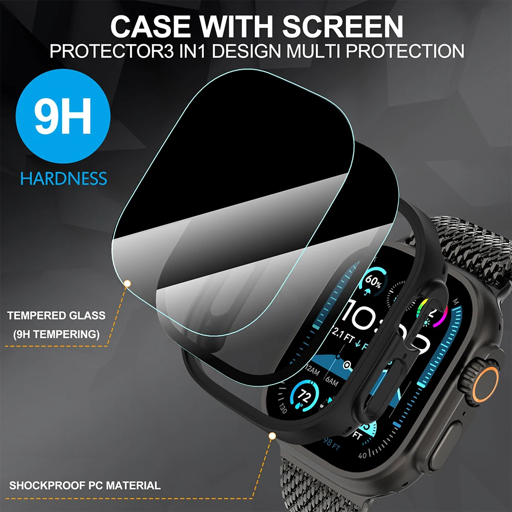 Tempered Glass+Privacy case fo - Anti Spy Privacy Glass Case ulasan dan harga
