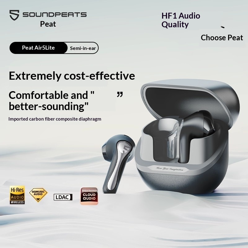 SoundPEATS Air5 Lite Bluetooth - Earphones ulasan dan harga