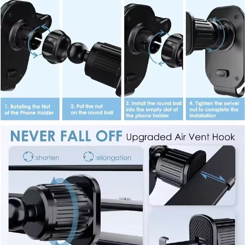 Universal Car Hook Base Phone  - Phone Stands ulasan dan harga