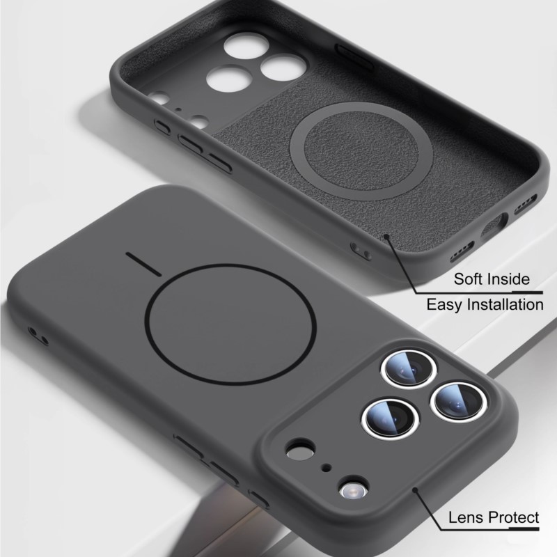 Luxury Liquid Silicone Case Fo - Liquid Silicone Magnetic Phone Case ulasan dan harga