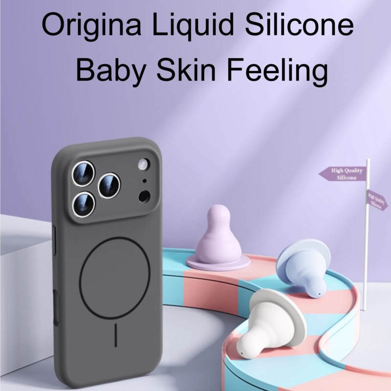 Luxury Liquid Silicone Case Fo - Liquid Silicone Magnetic Phone Case ulasan dan harga