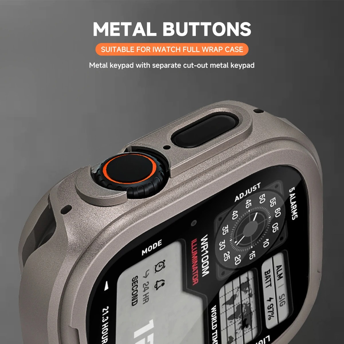 Metal Case for Apple Watch 49m - Metal Bumper Aluminum Frame Case ulasan dan harga