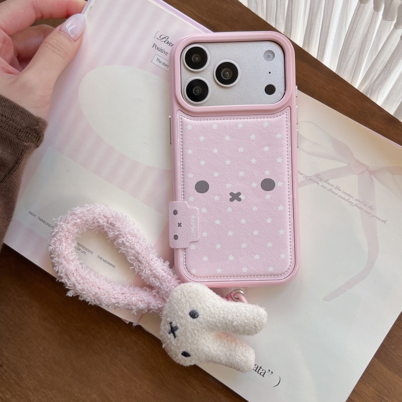 Kawaii Cute Cartoon Pink Miffy - Cute Cartoon Wrist Strap Silicone Case ulasan dan harga