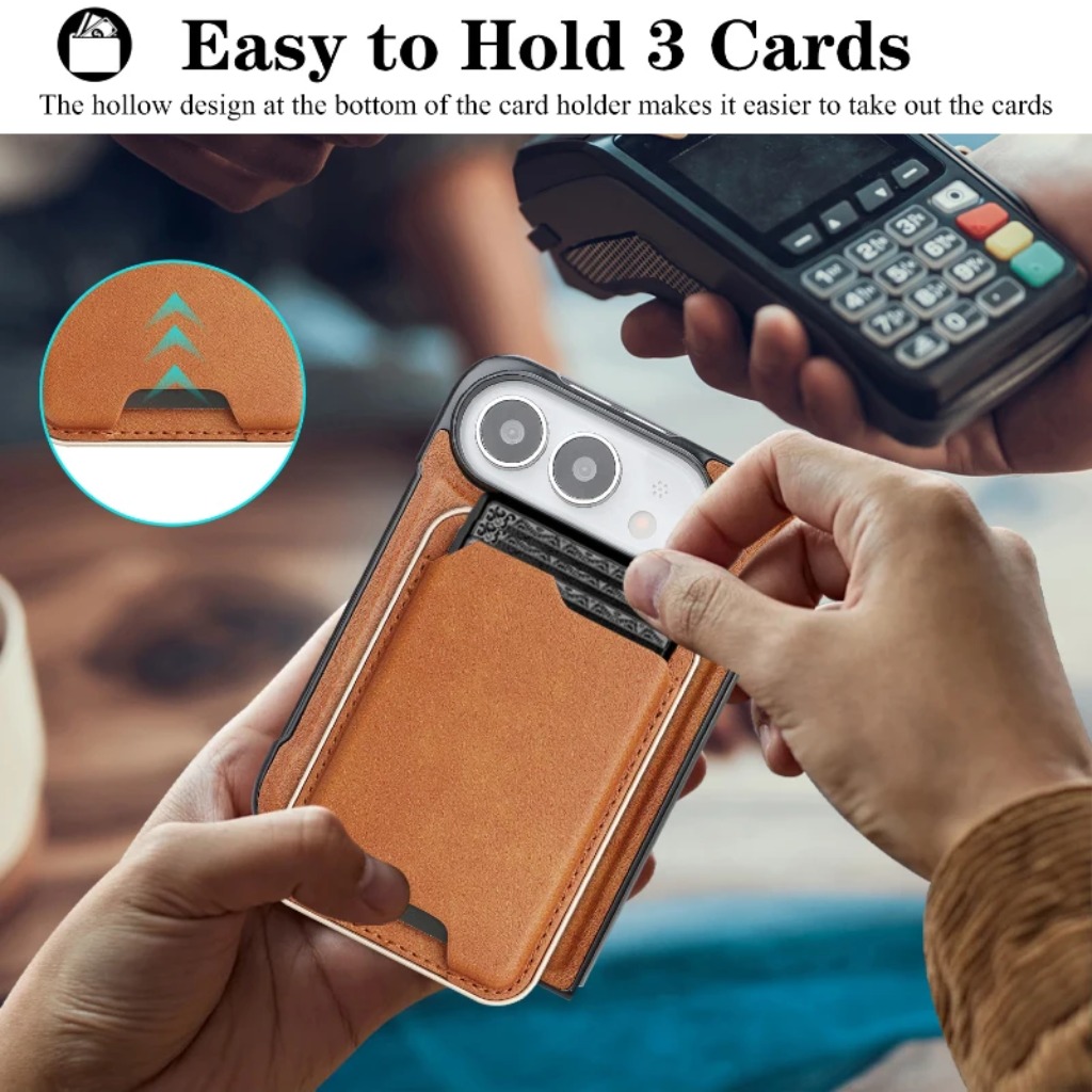 Detachable Leather Wallet with - Leather Wallet Card Holder Phone Cover ulasan dan harga