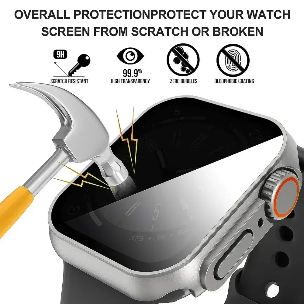 Case For apple watch Apple Wat - Anti Spy Privacy Glass Case ulasan dan harga