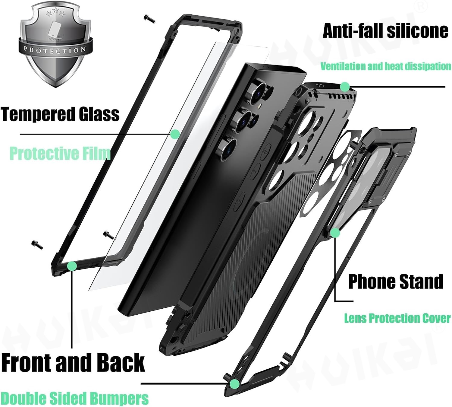 Case For Samsung Galaxy S24 Ul - Heavy Duty 360 Full Body Protective Case ulasan dan harga