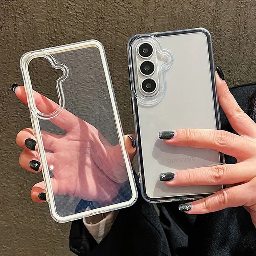 Luxury Candy Color Frame Clear - Clear Shockproof Bumper Case ulasan dan harga