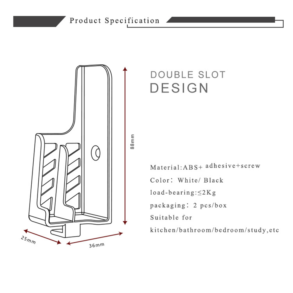2pcs Adjustable Wall Mount Tab - Phone Stands ulasan dan harga