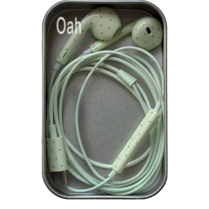 Oah Polka Dot Wired Earphones  - Earphones ulasan dan harga