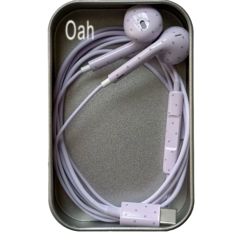 Oah Polka Dot Wired Earphones  - Earphones ulasan dan harga