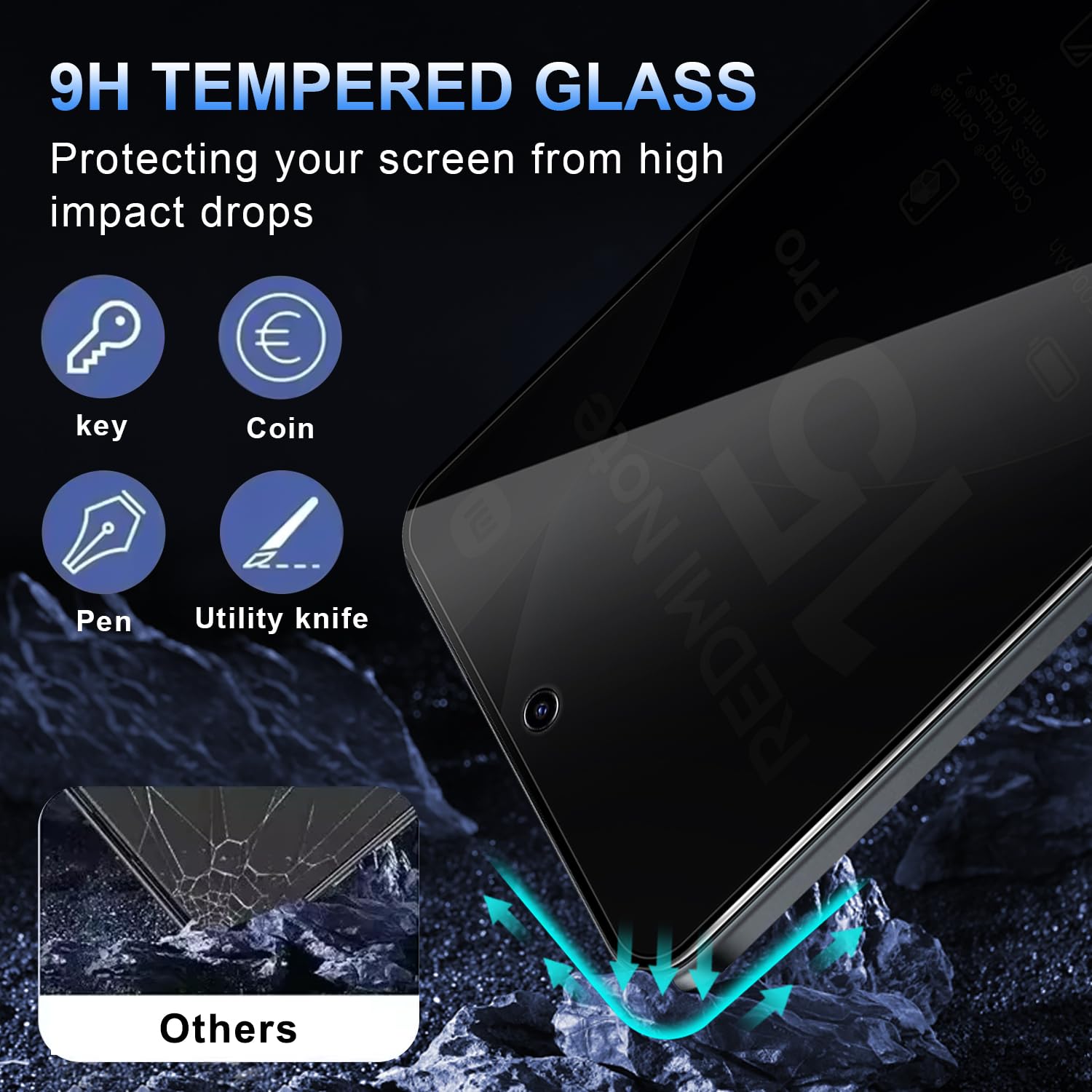Anti Spy Screen Protector For  - Anti Spy Privacy Glass Case ulasan dan harga