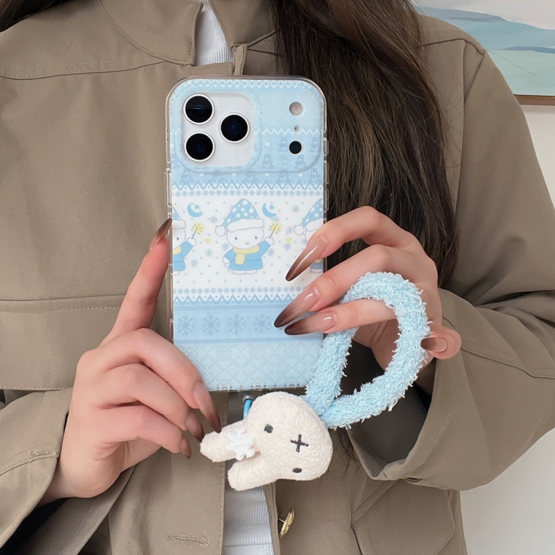 Cute winter Polka Dots hat Mif - Cute Cartoon Wrist Strap Silicone Case ulasan dan harga
