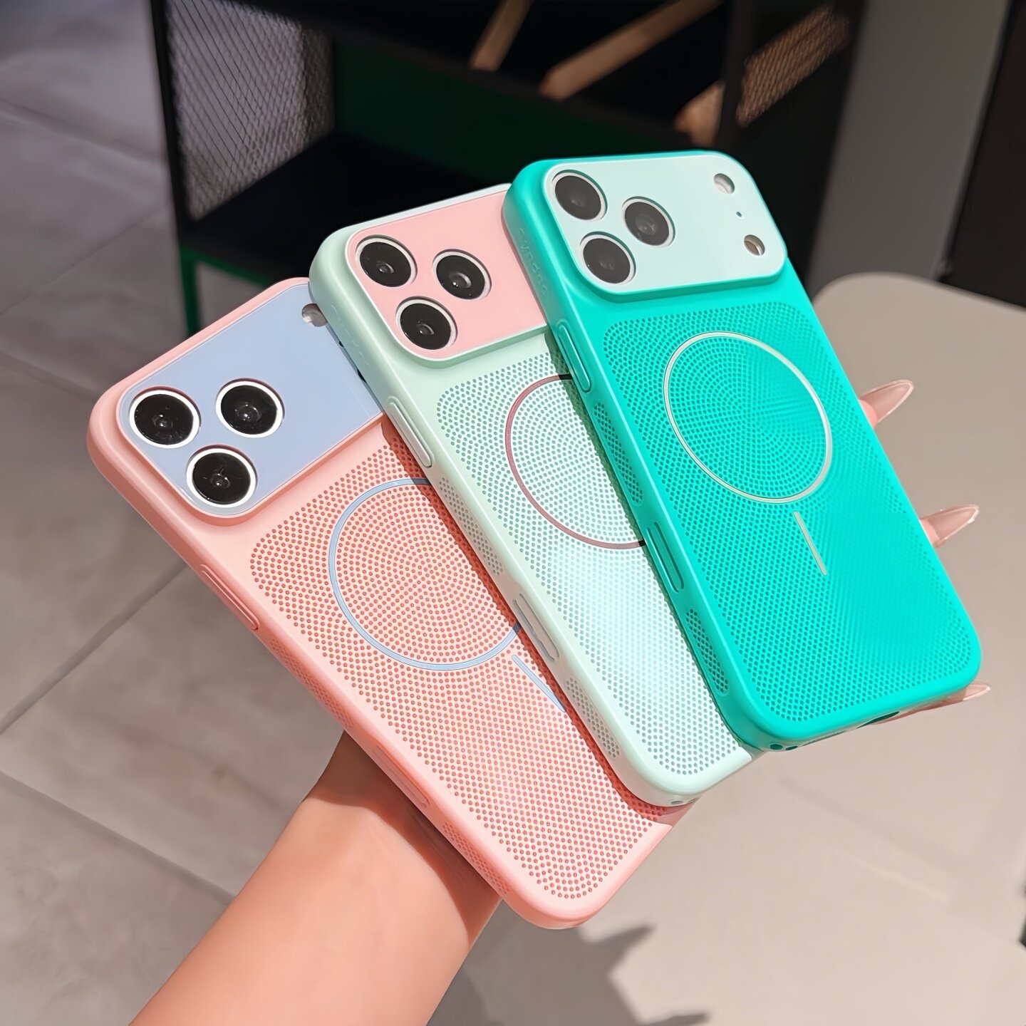 Dual Color Heat Dissipation Me - Heat Dissipation Mesh Breathable Case ulasan dan harga