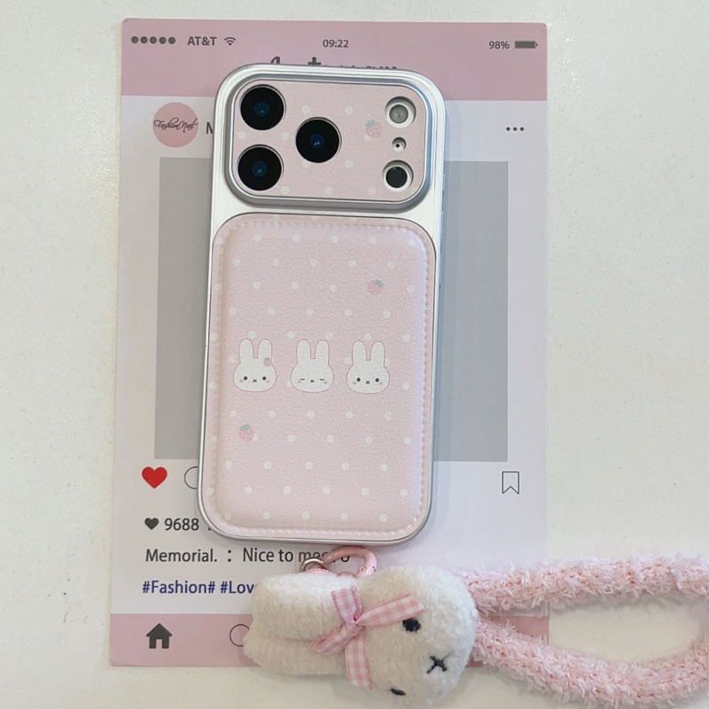 Cute strawberry Cartoon Miffy  - Cute Cartoon Wrist Strap Silicone Case ulasan dan harga