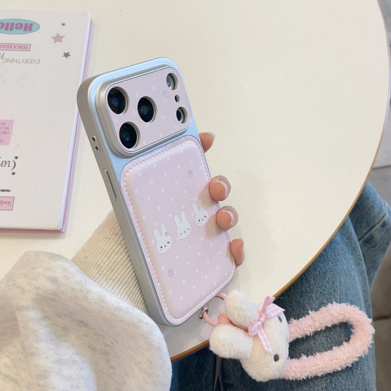 Cute strawberry Cartoon Miffy  - Cute Cartoon Wrist Strap Silicone Case ulasan dan harga
